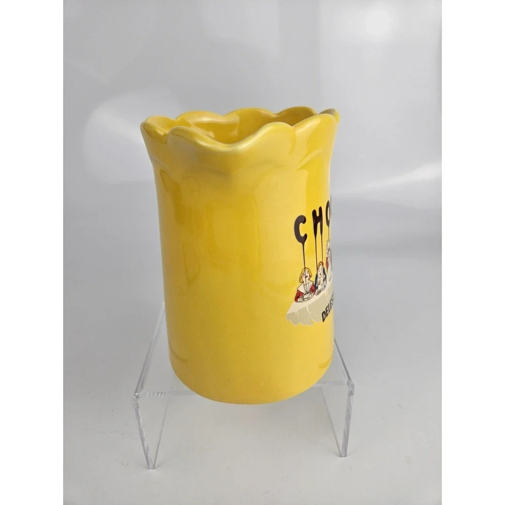 Chocolat Delespaul French Advertising‎ Small Pitcher Yellow France